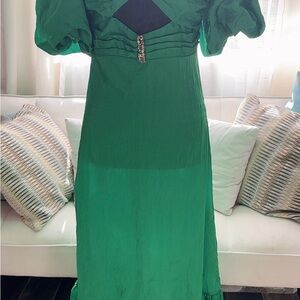 Elegant Green Women's Dress
